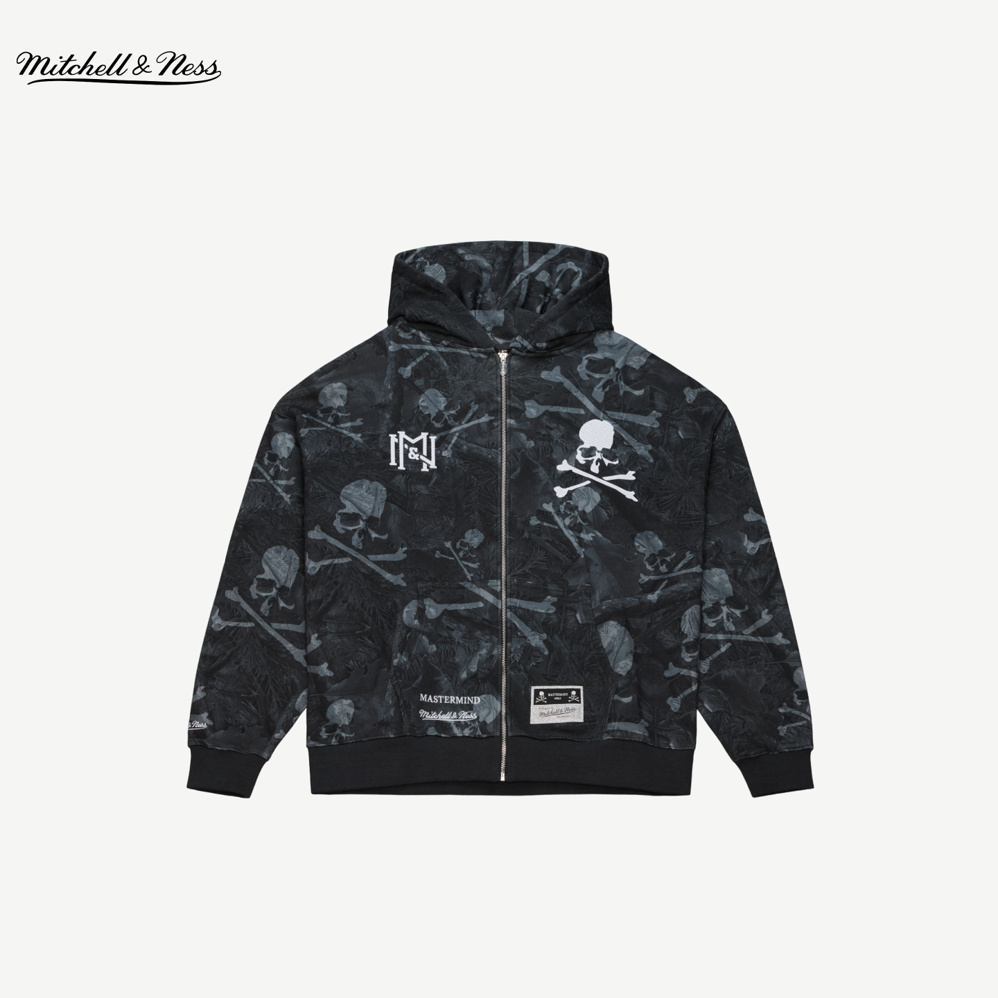 MNxMASTERMIND联名潮流暗纹外套