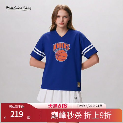 MN公牛勇士湖人尼克斯短袖T恤女