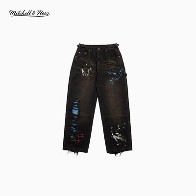 MNx范特西联名直筒阔腿牛仔裤男