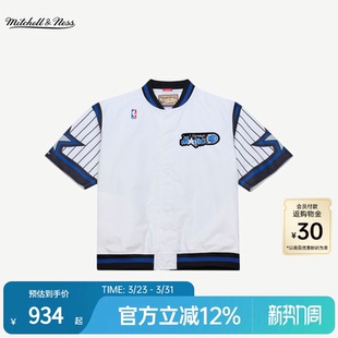 棒球开衫 短袖 男MN 潮流拼接AU球员版 Mitchell&NessT恤魔术队美式