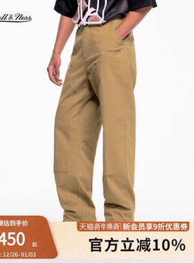 mitchell&ness25秋冬新品工装裤美拉德潮流运动保暖牛仔长裤男MN