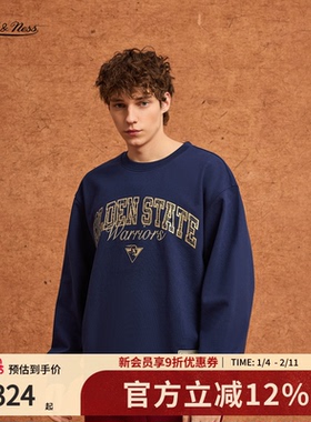 mitchell&ness2025秋冬卫衣NBA圆领休闲运动重磅美式风卫衣男女MN