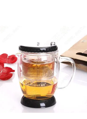 金灶TP-340弹压式茶道杯飘逸杯家用个人泡茶杯水杯防烫桌面泡茶壶