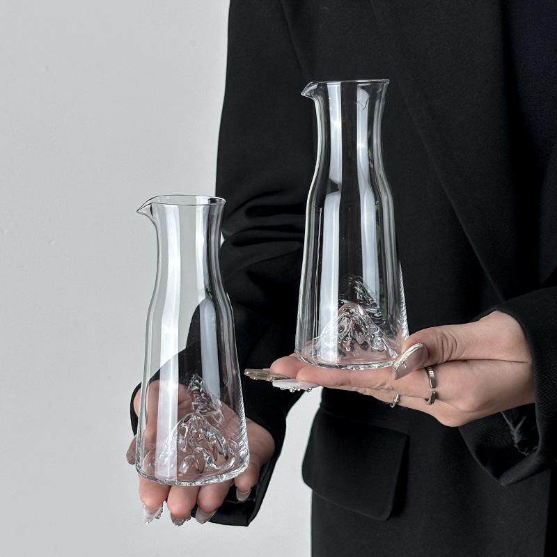 欧式水晶玻璃白酒个性冰山分酒器洋酒倒酒器小号醒酒器