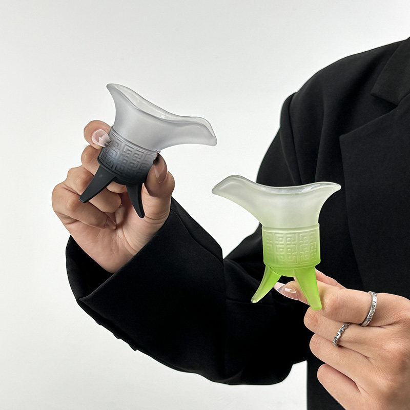 爵杯帝王杯玻璃创意小号白酒杯套装中式家用2两仿古小酒杯烈酒杯