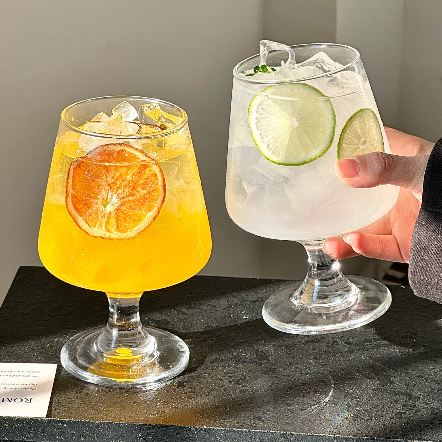 ins高脚水果茶杯玻璃杯网红餐厅果汁气泡水杯白兰地杯冷饮料杯子,餐饮具,鸡尾酒杯,淘宝优惠券,粉丝福利购,淘宝优惠卷