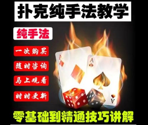 纯手法扑克技术教学零基础入门到实战全实战高清视频教程全套魔术
