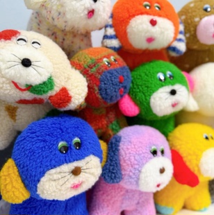 日本本土代购手工手作泰迪熊过家家玩具毛绒潮玩muunyu玩偶公仔