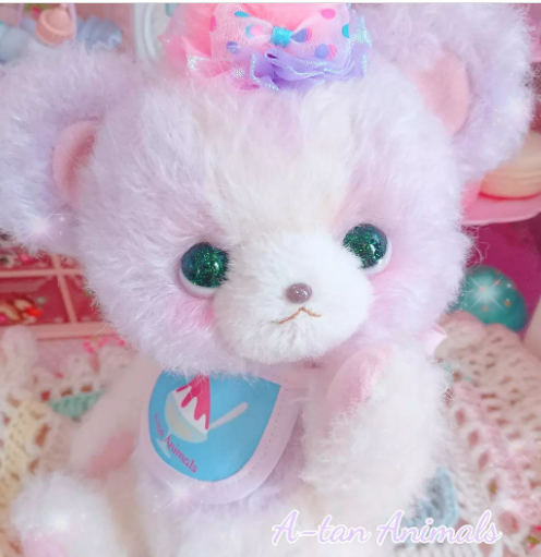 日本本土代购 anir粉红屋 atan毛绒玩偶公仔过家家玩具小熊兔子