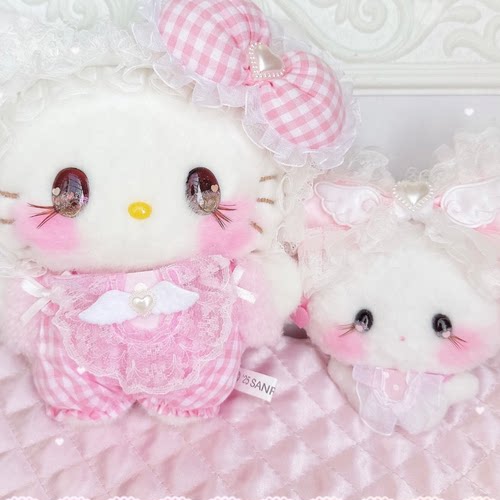 日本本土代购pream联名三丽鸥25毛绒手工作抱偶kitty凯蒂猫小麦云