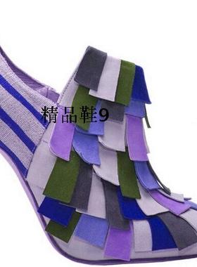 silla rulers 尖头 乞丐鞋 拼色鞋 流苏鞋 低帮鞋 超高跟 多色入