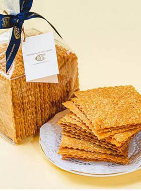 上海代购零食cova芝麻脆薄片饼干250克网红美食下午茶 发顺丰