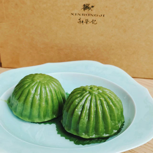 上海新荣记青团礼盒  清明糕点顺丰发全国  代购 豆沙青饼团礼盒