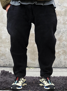 灵魂作品 山本Yamamoto高密重磅加厚针织卫裤跨裆小脚解构拉链潮