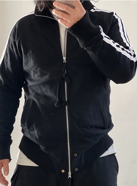 OKAYAMA Y3山本复线Yamamoto款Dirty Fit解构道杠重磅高领卫衣潮