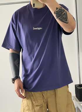 致敬MDSS BENS日潮宽版廓形280克重磅短袖T恤3D凹凸立体刺绣LOGO