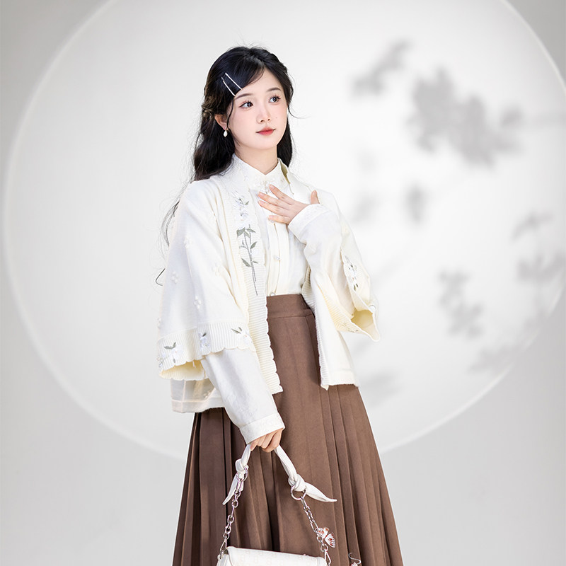 清水溪汉初国风汉服汉元素立领衫图片