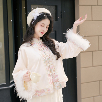 漱玉摇光 清水溪中国风新中式女装秋冬汉服羽绒内胆保暖显瘦百搭