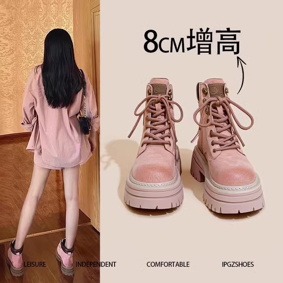 【明星同款】真皮马丁靴女2025