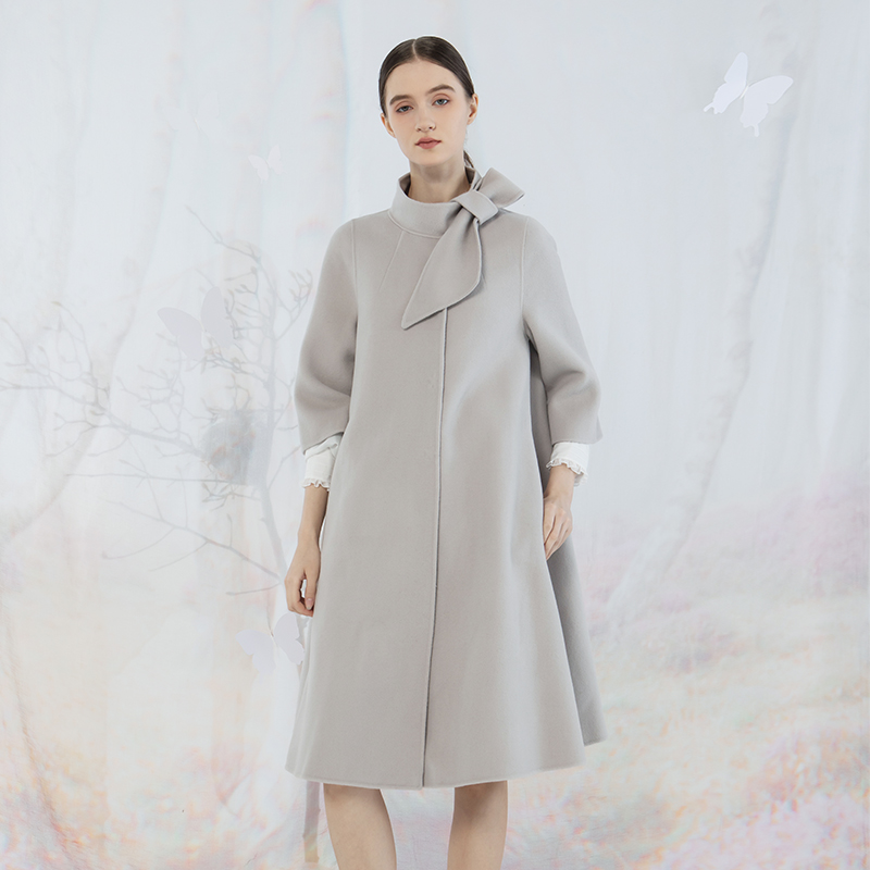 秋冬中长款双面呢大衣READ_ME