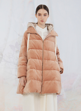 Readme读我A摆廓型经典大气简约时尚可脱卸帽设计B11416433