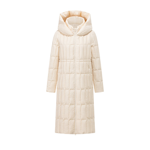 Readme读我秋冬新品女士立领直身带帽羽绒服B11417506