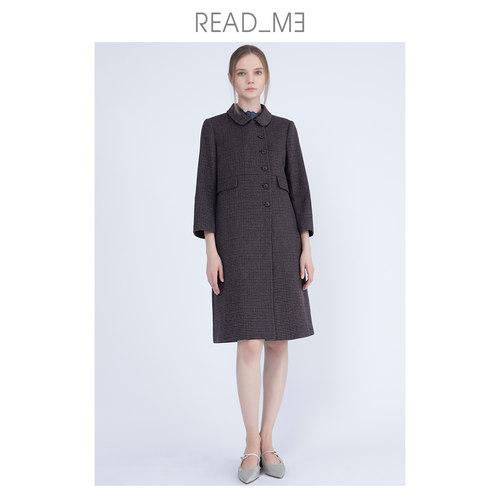 readme中长款呢大衣设计师