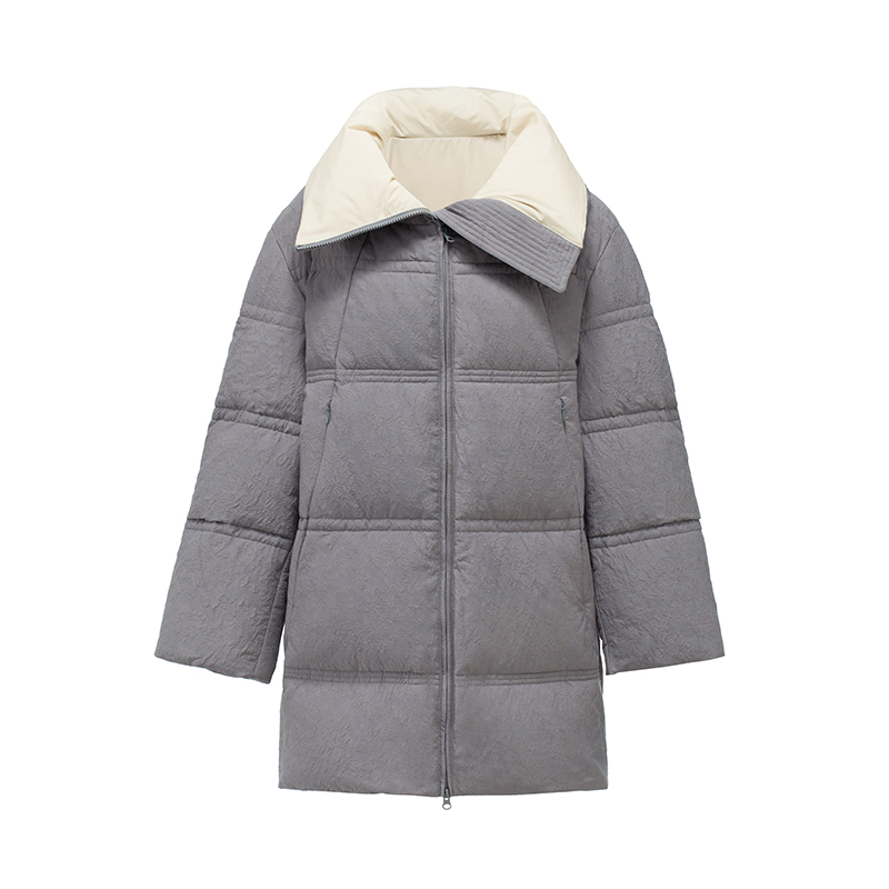 readme秋冬新品羽绒服包裹式高领