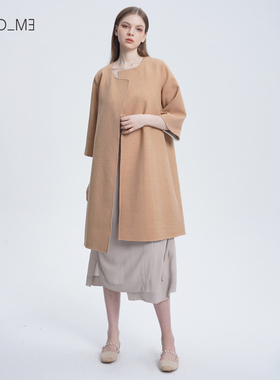 Readme读我七分袖女中长款A版双面穿显瘦风衣50605113