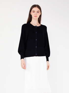 readme23秋冬新品女士针织衫宽松醋纤开衫外套B30207341