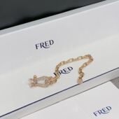 二手闲置Fred斐登玫瑰金马蹄infinie满钻马蹄大号手链