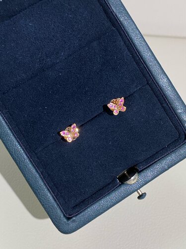 Graff格拉芙蝴蝶形状耳钉