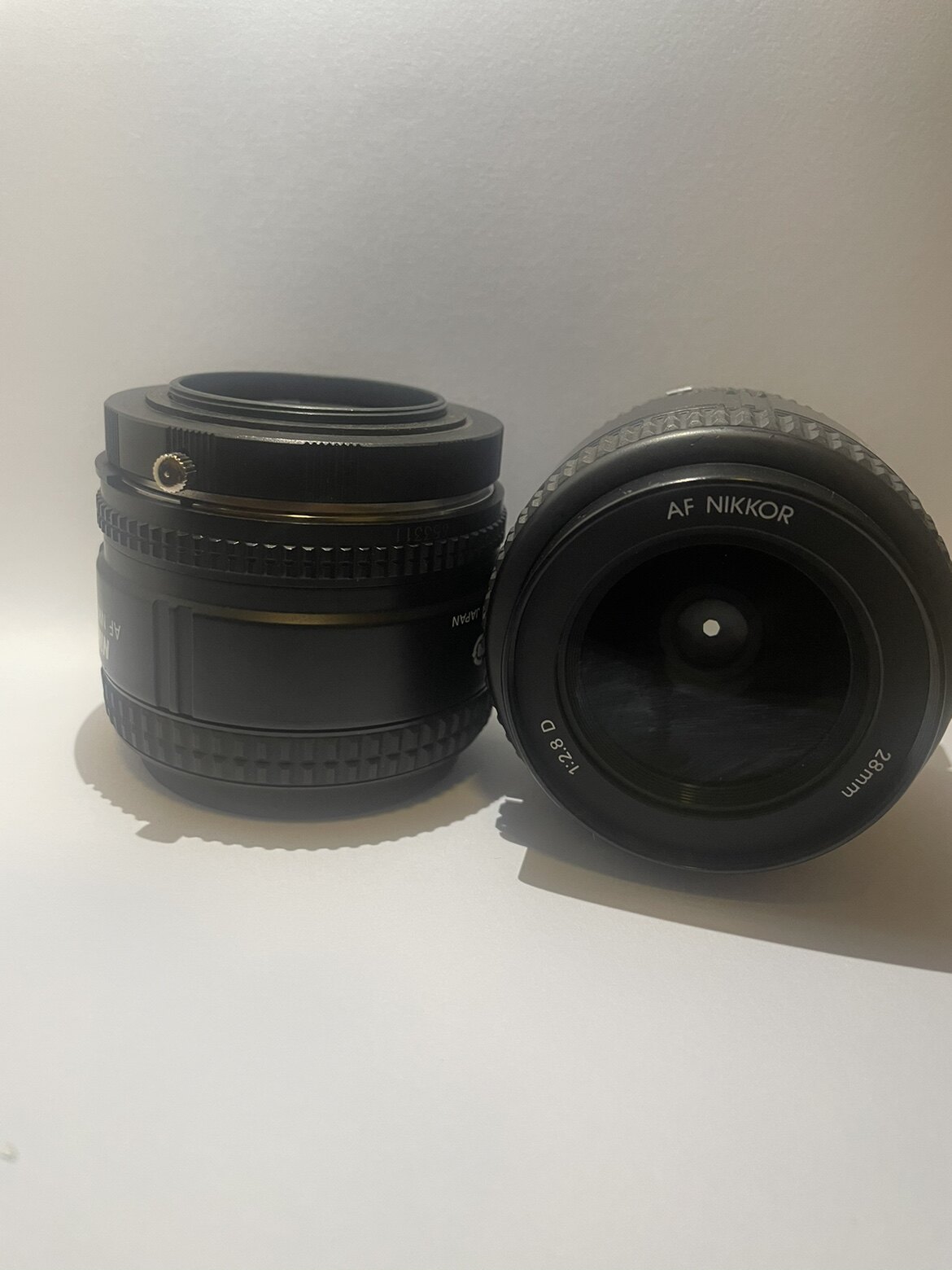 尼康f口镜头1:2.8靶面28mm工业镜头镜片通透