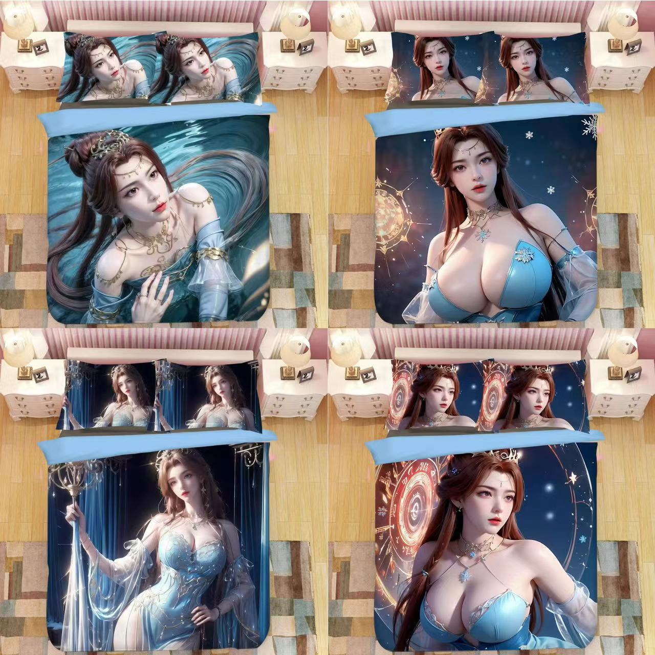 苏灵韵床单被套三件套