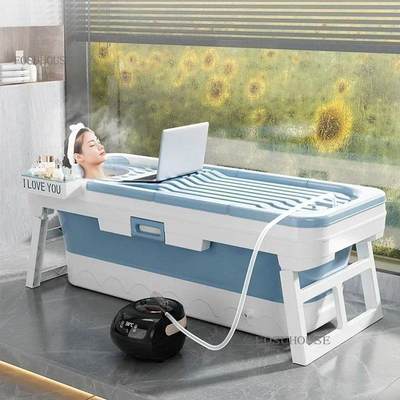 Portable Folding Bathtub for Adults Ice Bath Spa Plastic Bat