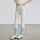 女跑步臀普拉提运动长裤 岚纹白色不透瑜伽裤 高腰提健身裤 外穿秋冬
