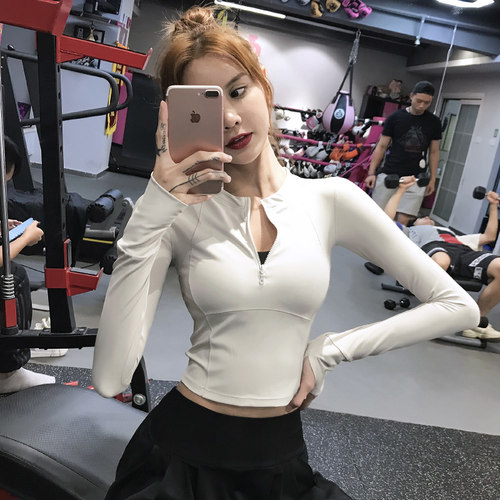 岚纹速干跑步健身瑜伽服运动上衣