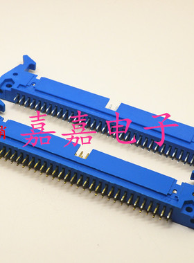 蓝色牛角34P/64P牛角 治具牛角2.54mm间距排针测试牛角