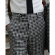 西裤 裤 西装 英伦复古中腰千鸟格雅痞绅士宴会主持结婚演出活动修身