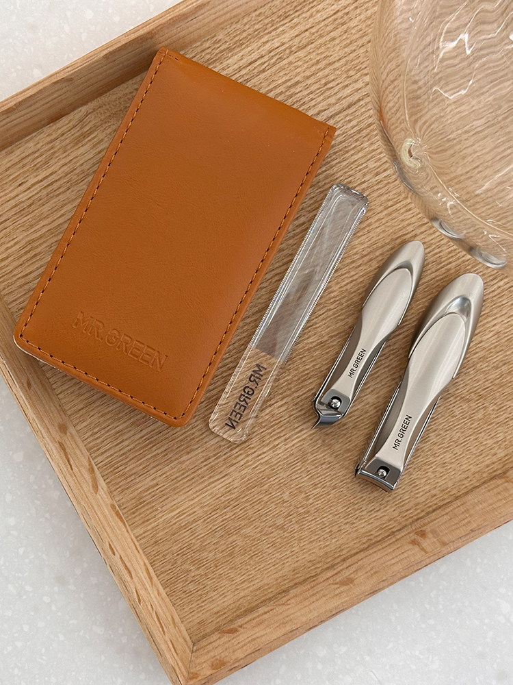 독일 MR.GREEN 수입 비말 방지 손톱깎이 매니큐어 및 성인 및 어린이를 위한 개인 관리 휴대용 세트