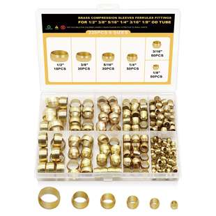 228个1 油令头双锥卡套油管铜管接头油令子