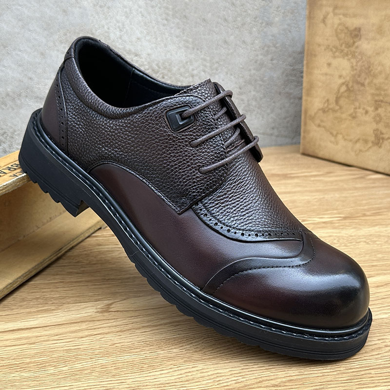 男士皮鞋牛皮舒适百搭休闲鞋潮