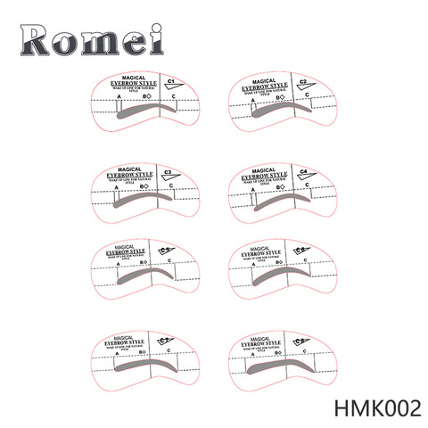 器27印眉卡+一字眉画眉卡9修眉辅助器描眉款款眉卡眉卡