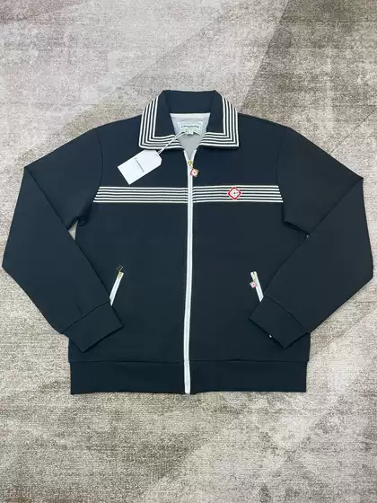 Casablanca Striped Letter Patchwork Casual Suit High Street