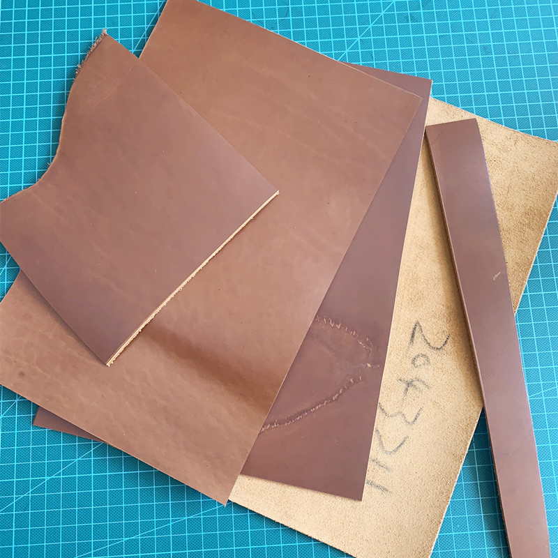 头层牛皮料手工diy皮复古练手皮