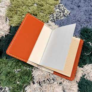 A6头层牛皮定页本记事本笔记本真皮料日记本计划本手账本