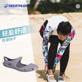 妈妈凉鞋 迪卡侬凉鞋 平底包头凉鞋 洞洞鞋 镂空软底IVL5 女夏季