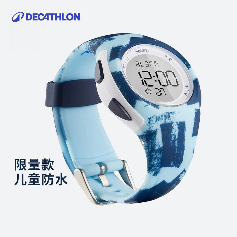 迪卡侬防水小学生mstf儿童手表