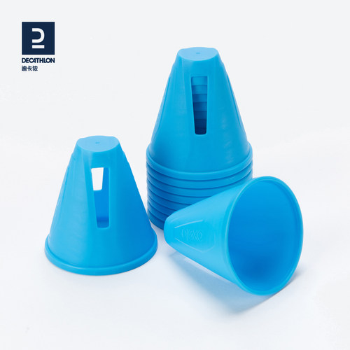 迪卡侬轮滑平花角标训练障碍道具