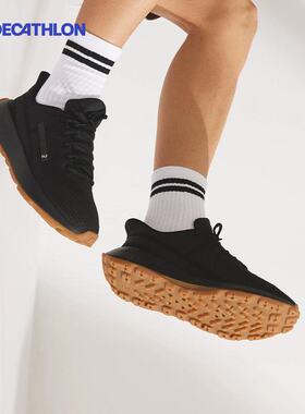 迪卡侬运动鞋男款秋冬新款透气轻便跑鞋缓震抓地户外休闲鞋男RFA1